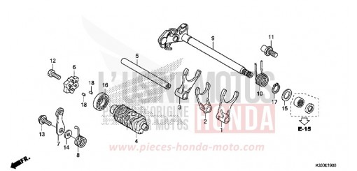 GEARSHIFT DRUM CBR300RAF de 2015